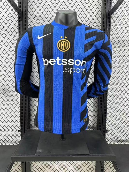 Inter Milan 24/25 Home Long Sleeve Football Shirt