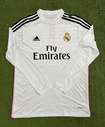 Real Madrid 14/15 Home Long Sleeve Football Shirt