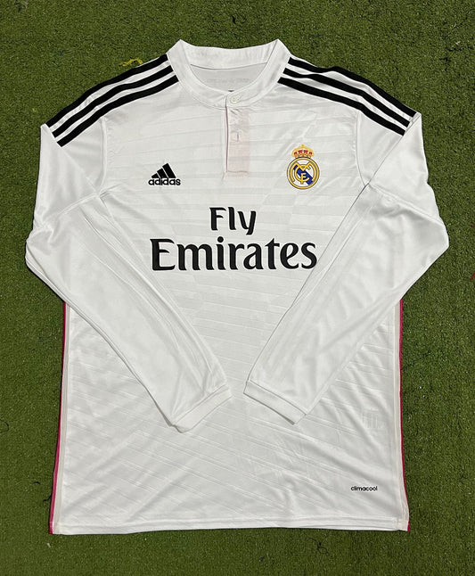 Real Madrid 14/15 Home Long Sleeve Football Shirt
