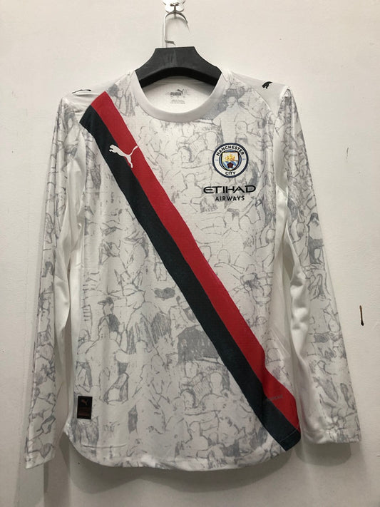 Manchester City 25/26 Away Long Sleeve Player Version Football Shirt