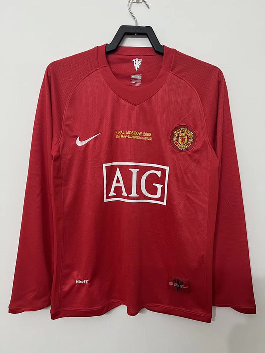 Manchester United 07/08 Home Long Sleeve Football Shirt