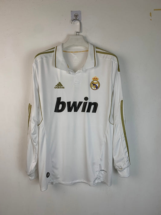 Real Madrid 11/12 Home Long Sleeve Football Shirt