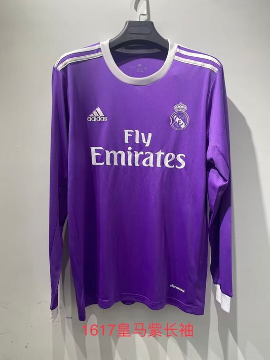 Real Madrid 16/17 Away Long Sleeve Football Shirt