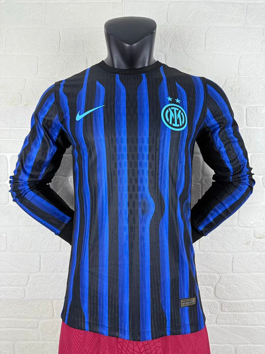 Inter Milan 25/26 Home Long Sleeve Football Shirt