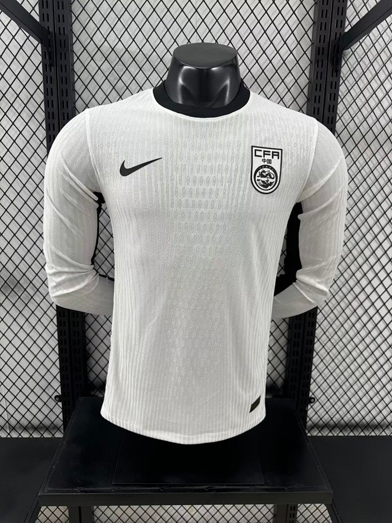 China 2024 Away Long Sleeve Football Shirt