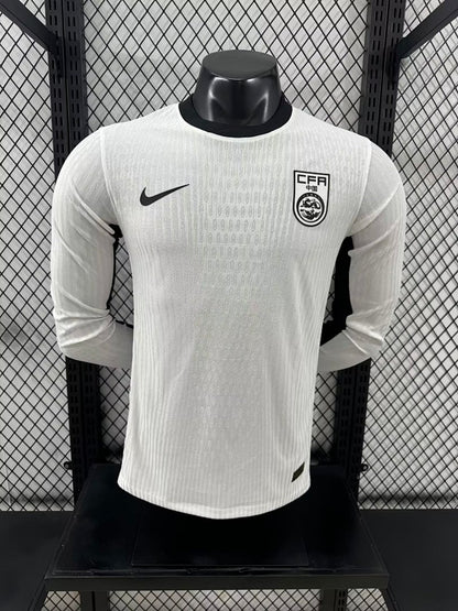 China 2024 Away Long Sleeve Football Shirt