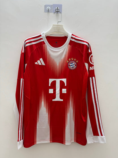 Bayern Munich 25/26 Home Long Sleeve Football Shirt