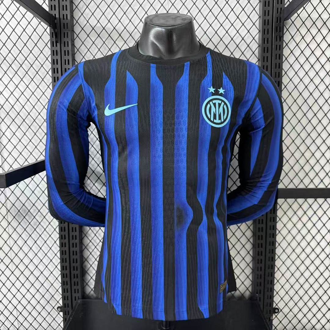 Inter Milan 25/26 Home Long Sleeve Football Shirt