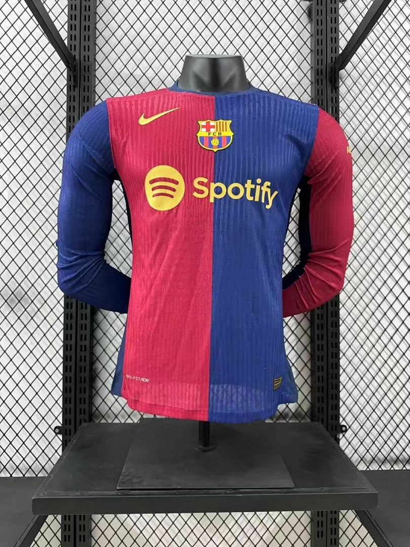 Barcelona 24/25 Home Long Sleeve Football Shirt