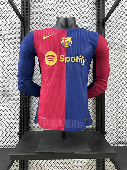 Barcelona 24/25 Home Long Sleeve Football Shirt