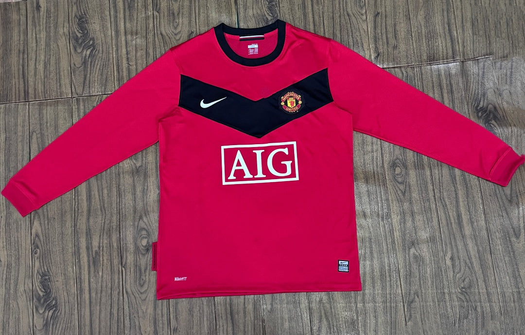 Manchester United 09/10 Home Long Sleeve Football Shirt