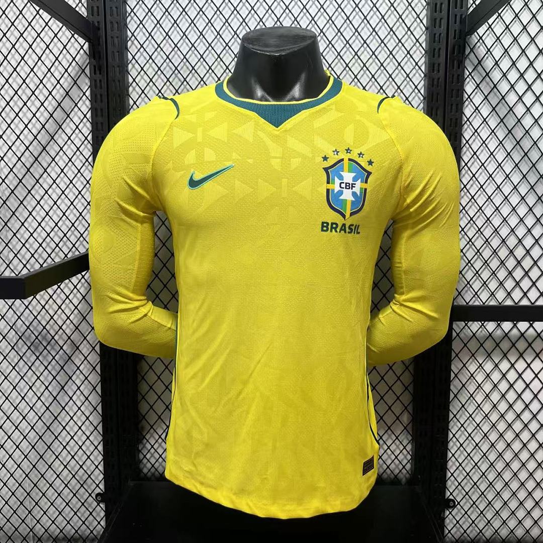 Brazil 2026 Home Long Sleeve Football Shirt