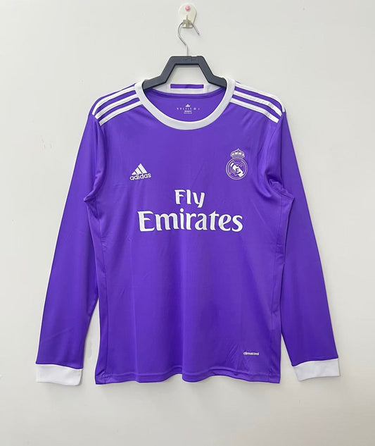 Real Madrid 16/17 Away Long Sleeve Football Shirt