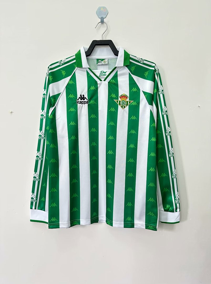 Real Betis 95/97 Home Long Sleeve Football Shirt