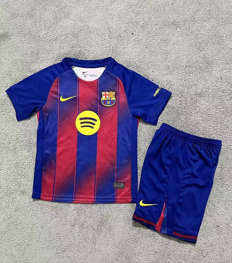 Kids Barcelona 25/26 Home Football Shirt