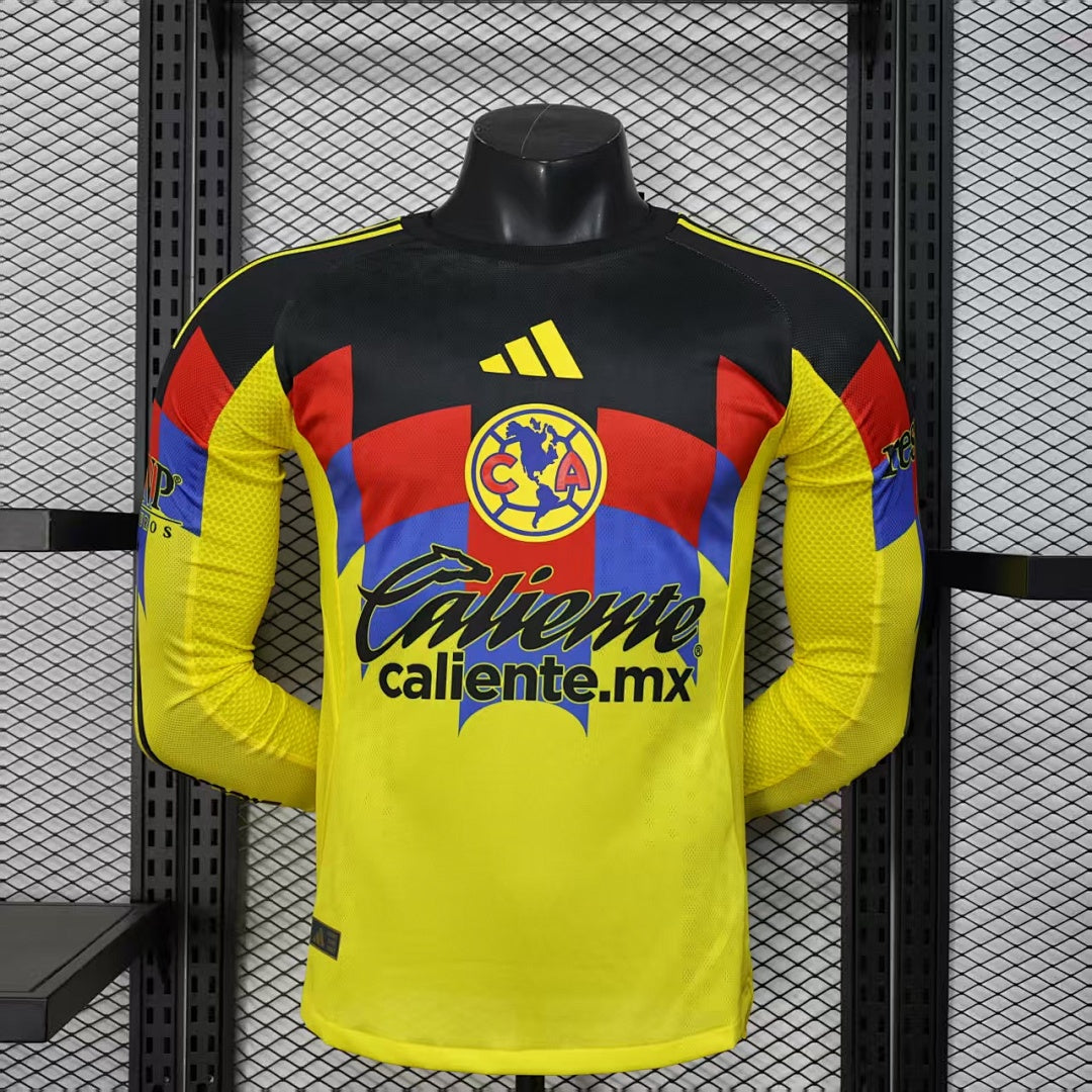 Club América 25/26 Home Long Sleeve Football Shirt