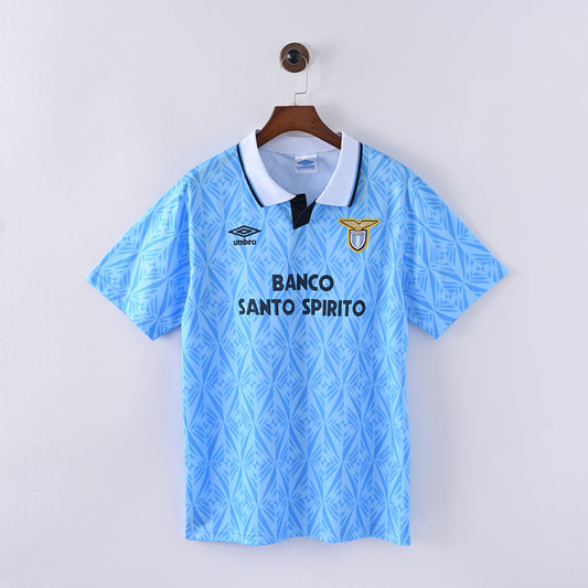 Lazio 91/92 Home Football Shirt