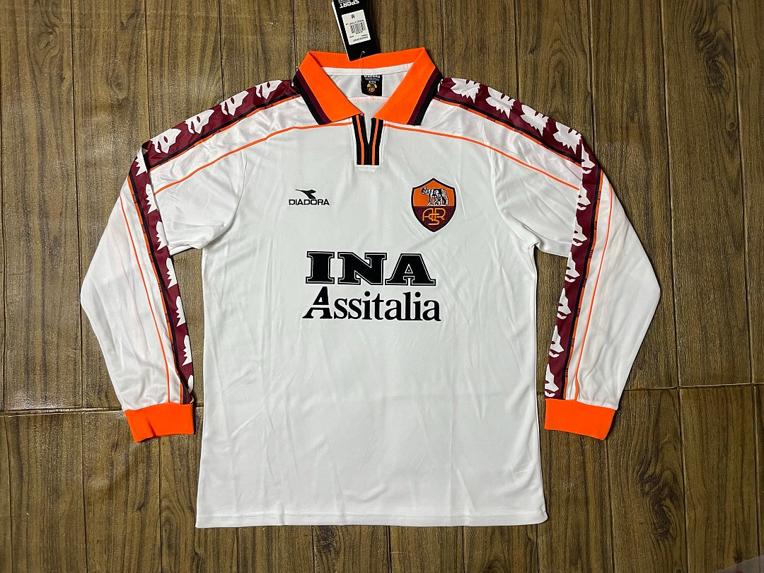 Roma 98/99 Away Long Sleeve Football Shirt