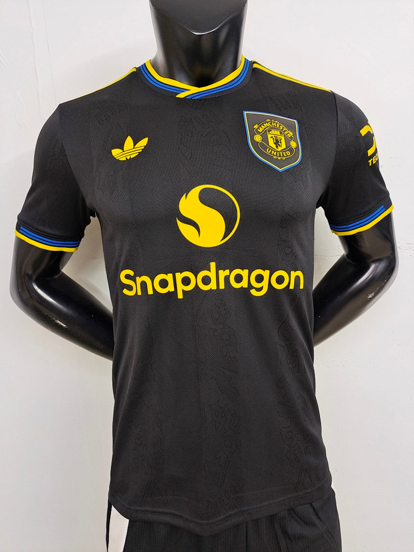 Manchester United 25/26 Third Black Player Version Football Shirt