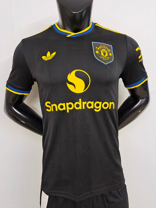 Manchester United 25/26 Third Black Player Version Football Shirt