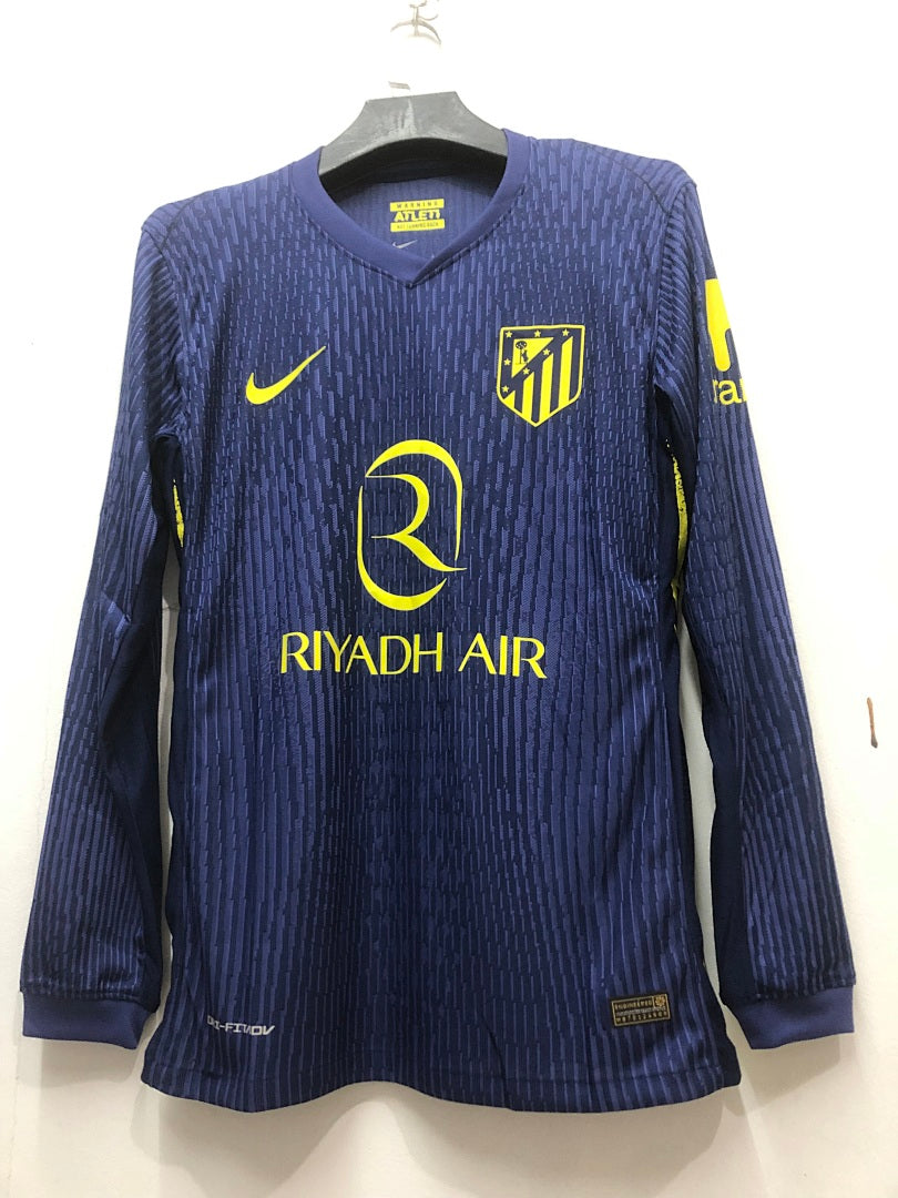 Atlético Madrid 25/26 Away Long Sleeve Player Version Football Shirt