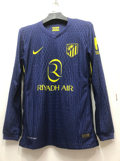 Atlético Madrid 25/26 Away Long Sleeve Player Version Football Shirt