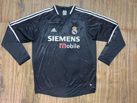 Real Madrid 04/05 Away Long Sleeve Football Shirt