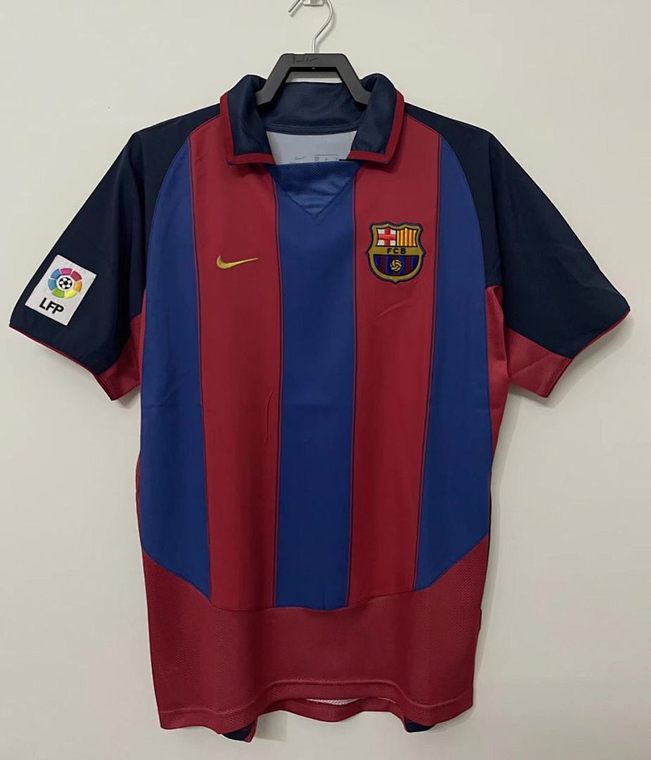 Barcelona 03/04 Home Football Shirt