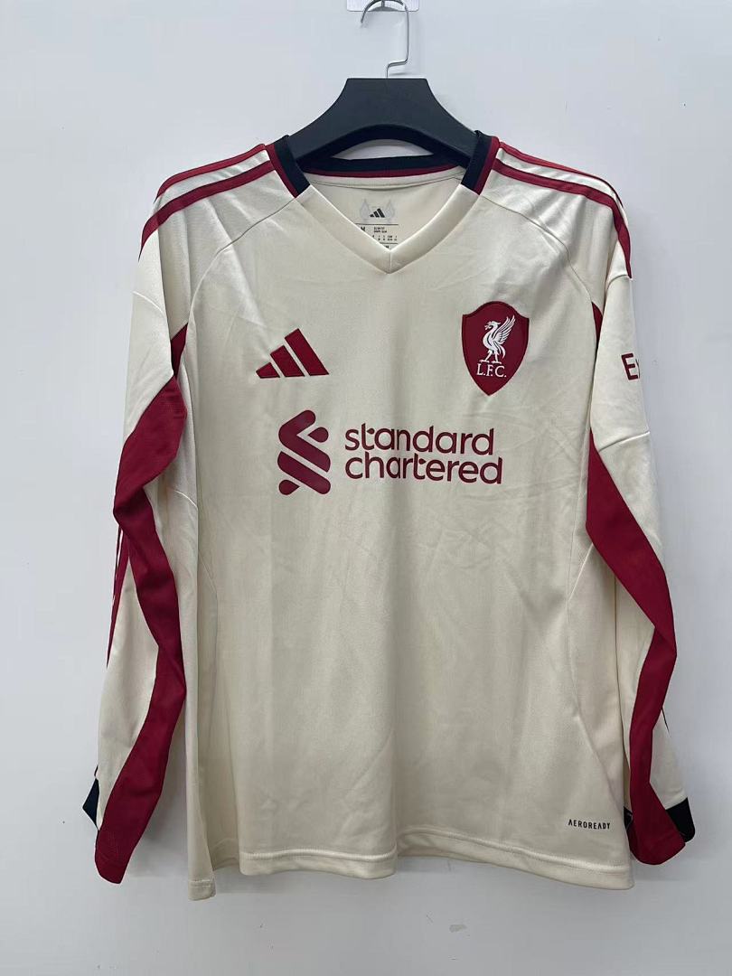 Liverpool 25/26 Away Long Sleeve Football Shirt