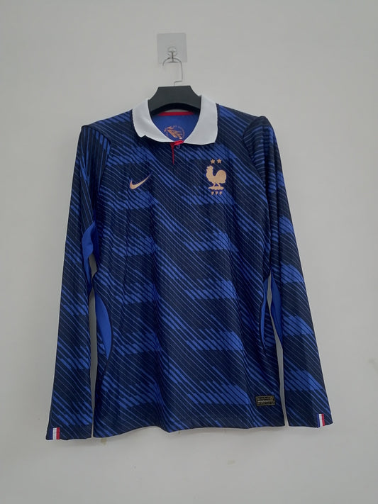 France 26/27 Home Long Sleeve Player Version Football Shirt