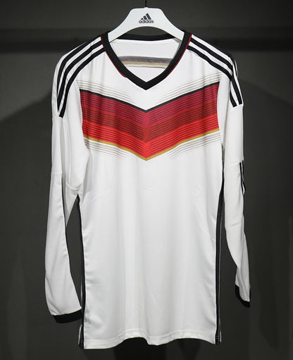 Germany 2014 Home Player Version Long Sleeve Football Shirt