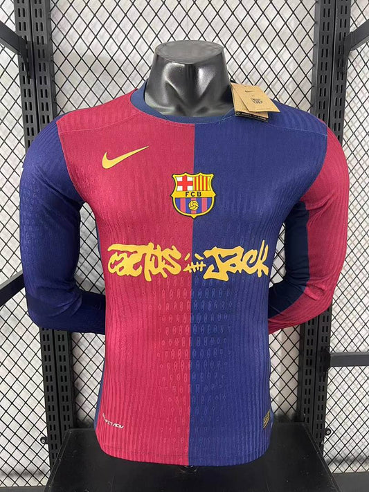 Barcelona 24/25 Home Special Edition Long Sleeve Football Shirt