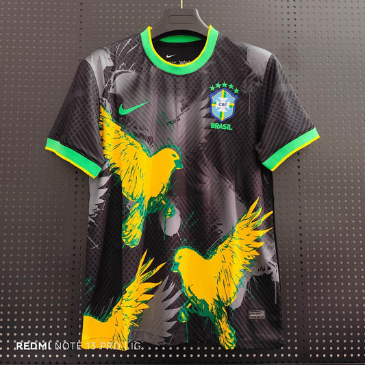Brazil 25/26 Black Football Shirt
