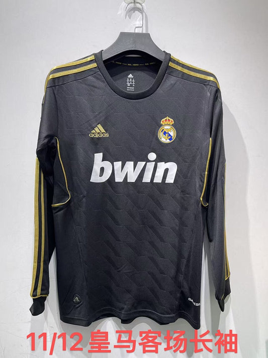 Real Madrid 11/12 Away Long Sleeve Football Shirt