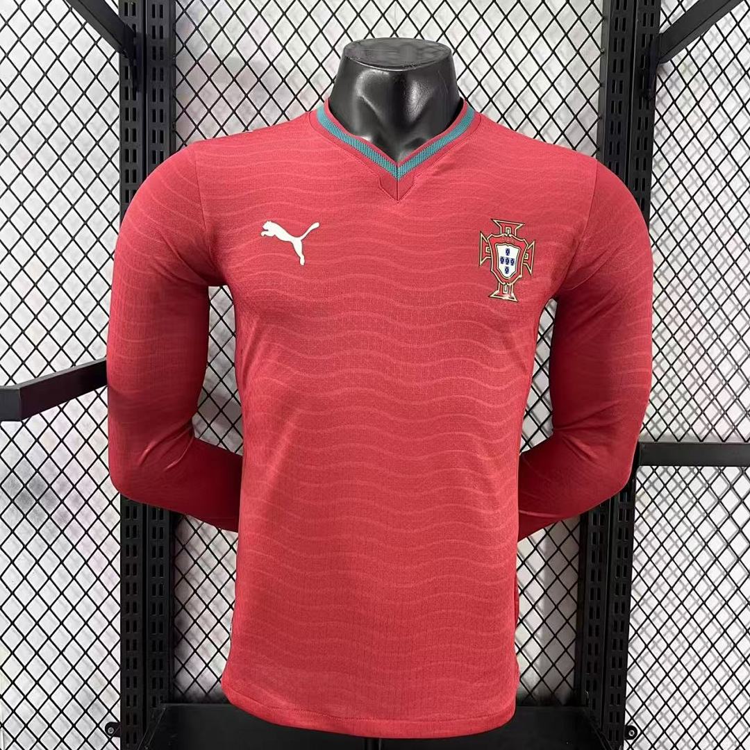 Portugal 2026 Home Long Sleeve Football Shirt