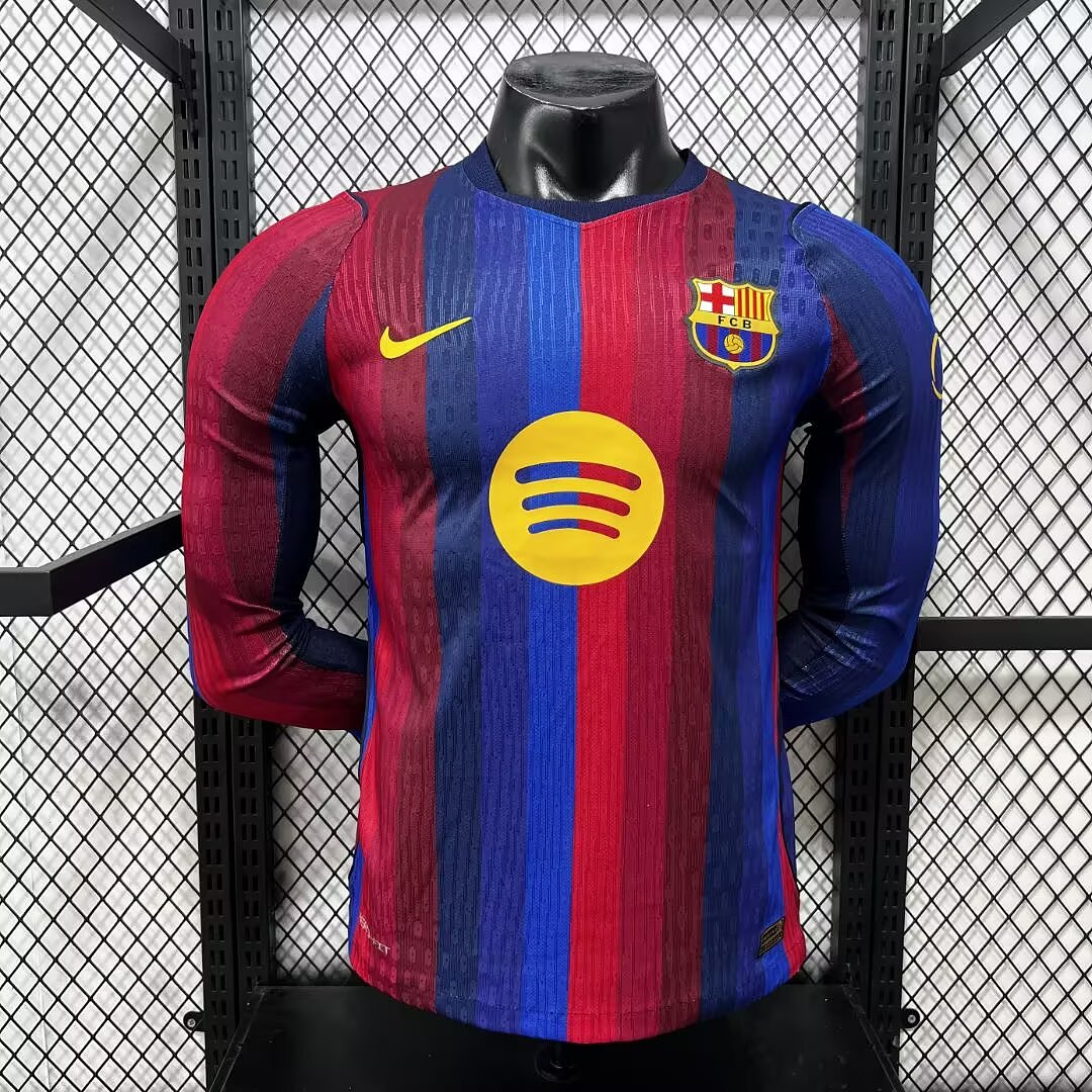 Barcelona 26/27 Home Long Sleeve Football Shirt