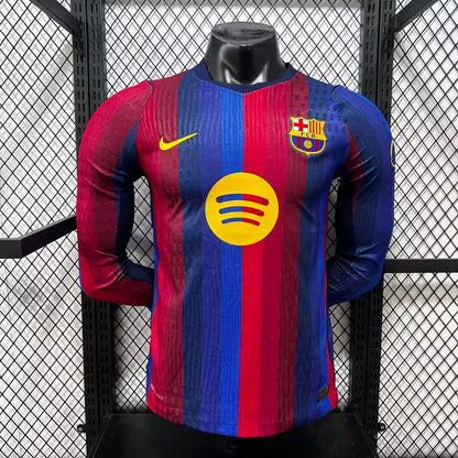 Barcelona 26/27 Home Long Sleeve Football Shirt