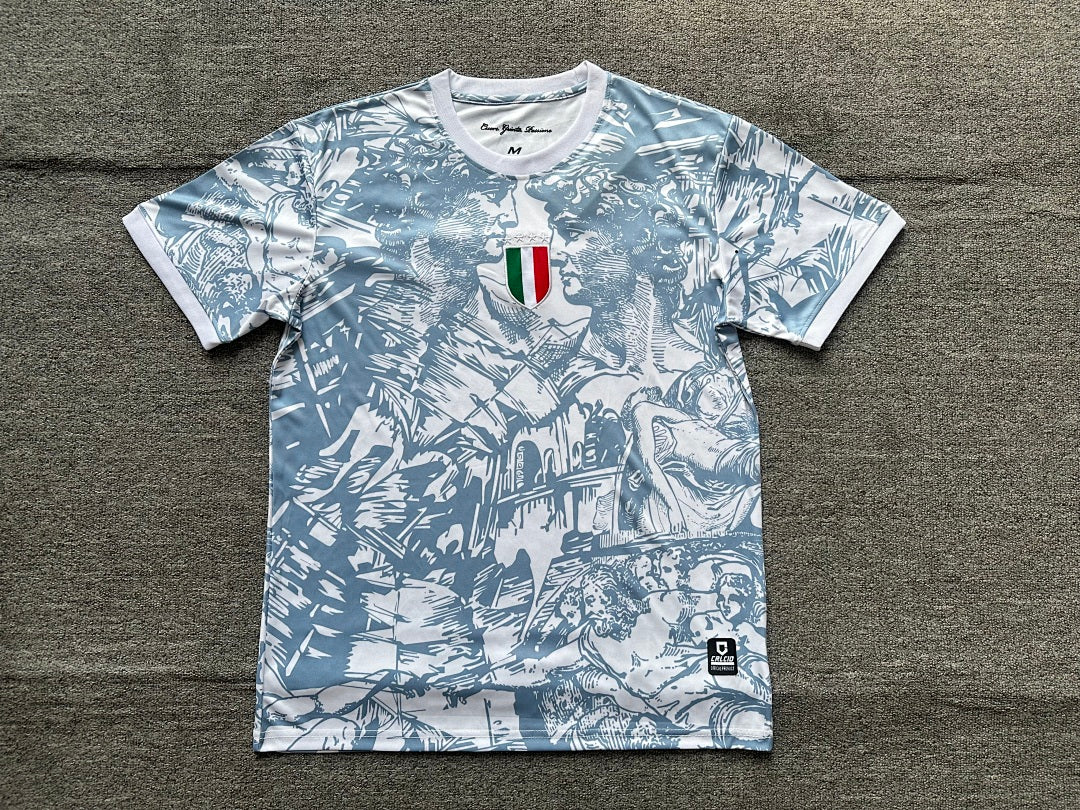 Italy 2024 White Anniversary Football Shirt