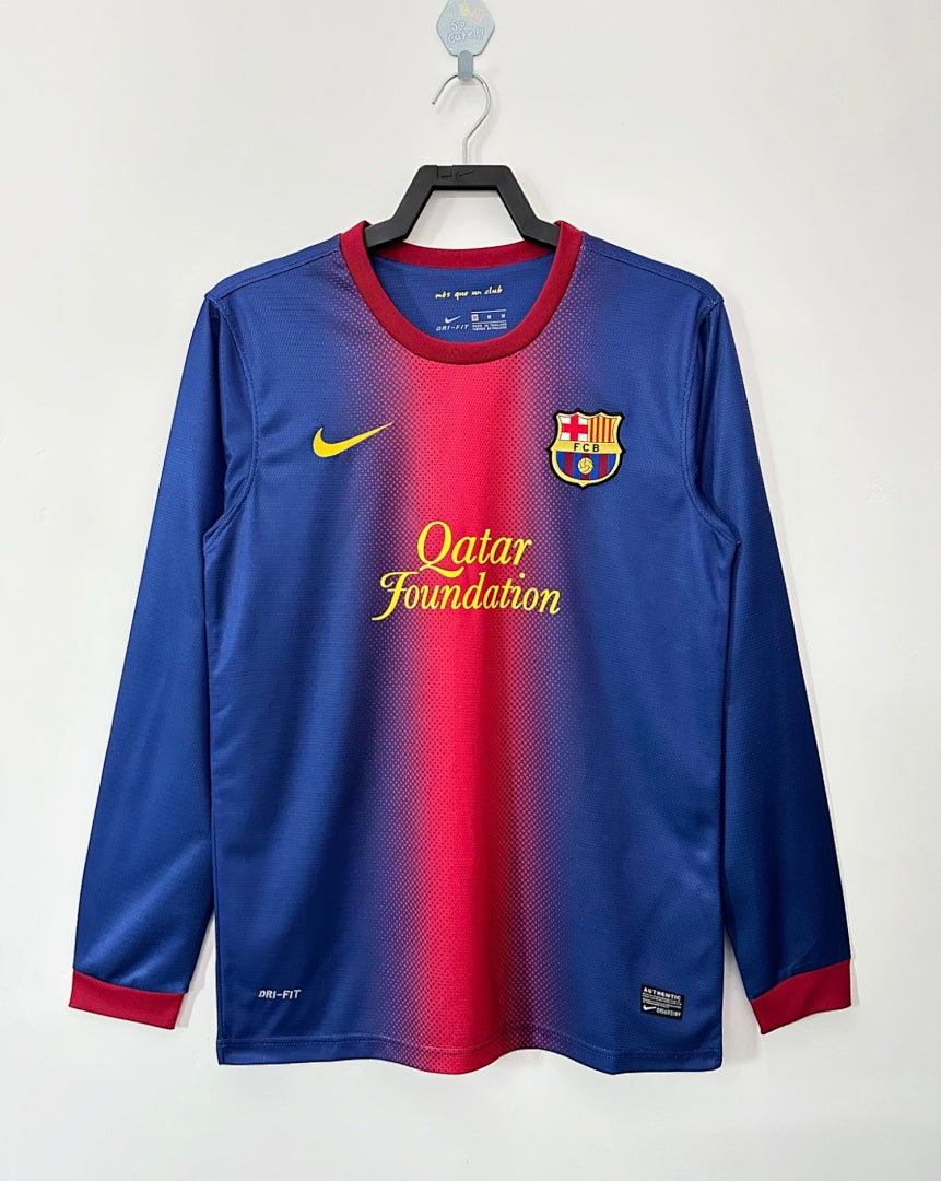 Barcelona 12/13 Home Long Sleeve Football Shirt