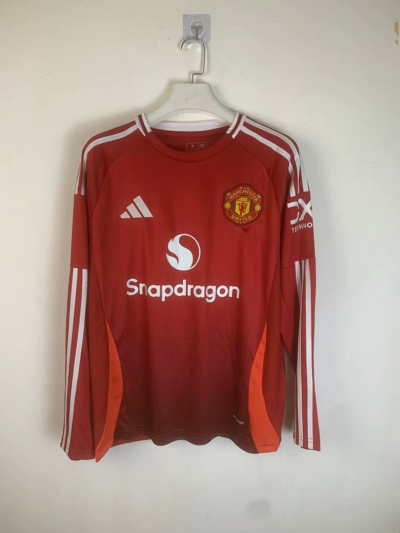 Manchester United 24/25 Home Long Sleeve Football Shirt