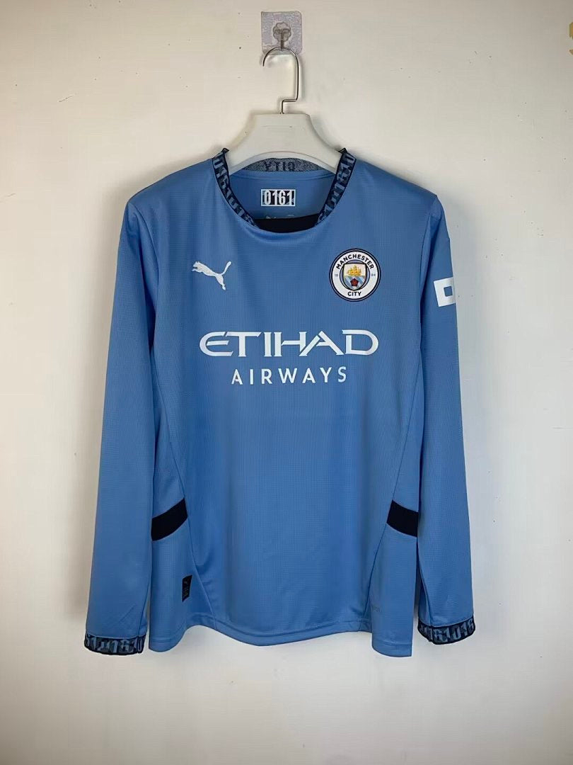 Manchester City 24/25 Home Long Sleeve Football Shirt