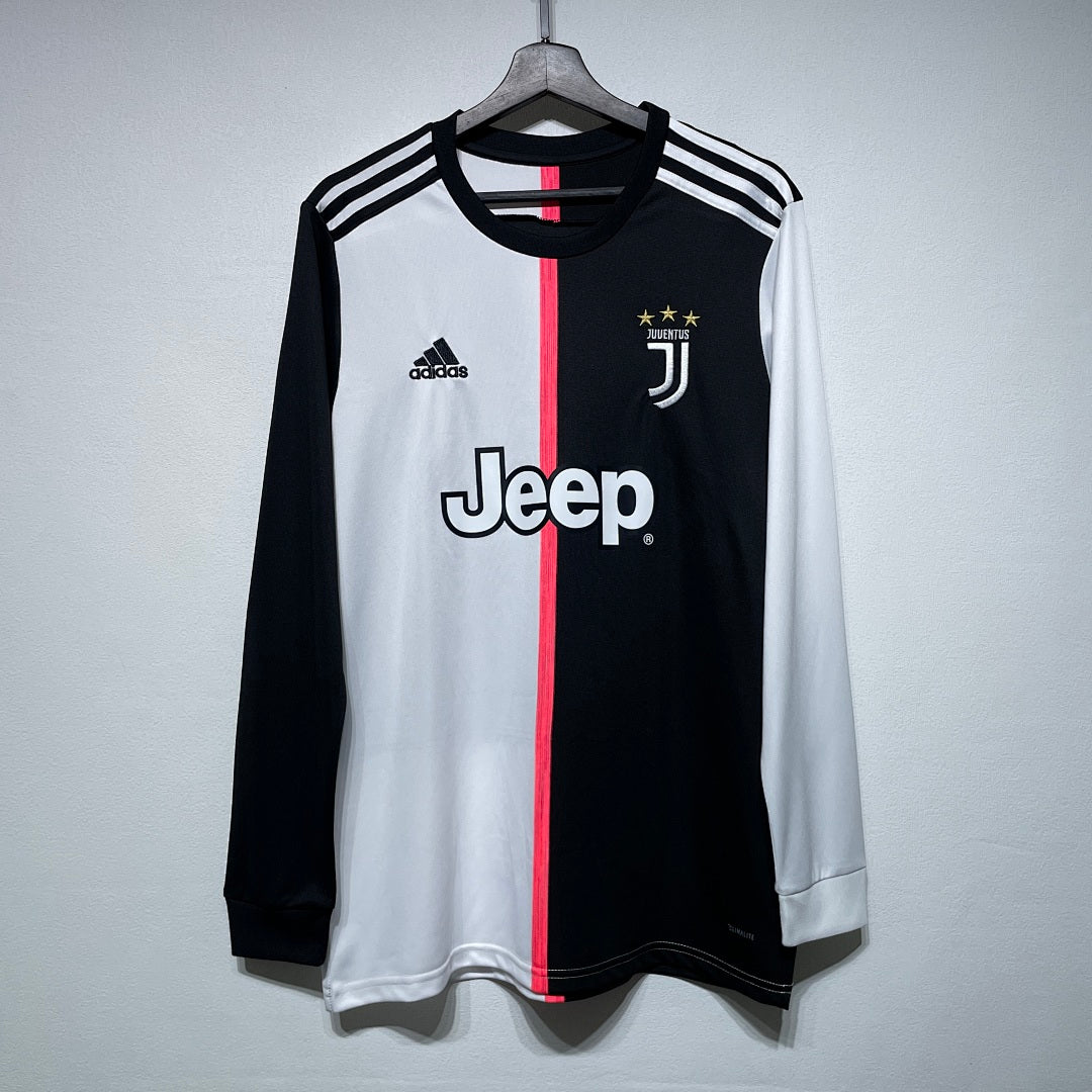 Juventus 19/20 Home Long Sleeve Football Shirt
