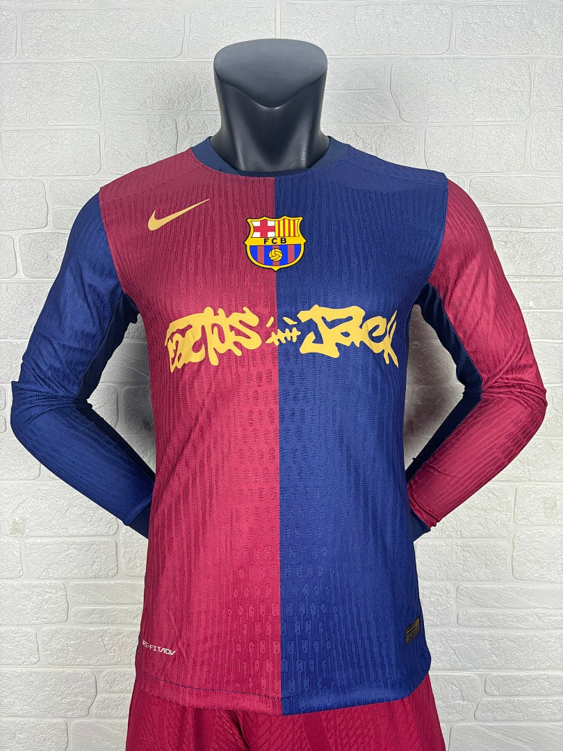 Barcelona 24/25 Home Long Sleeve Football Shirt