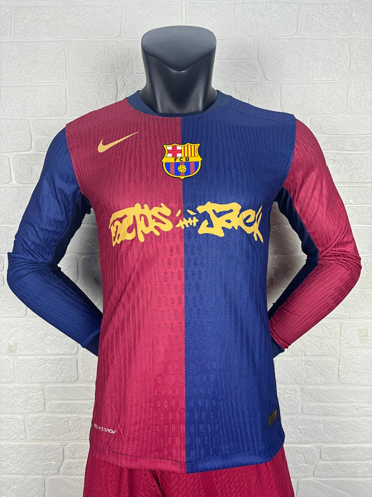 Barcelona 24/25 Home Long Sleeve Football Shirt