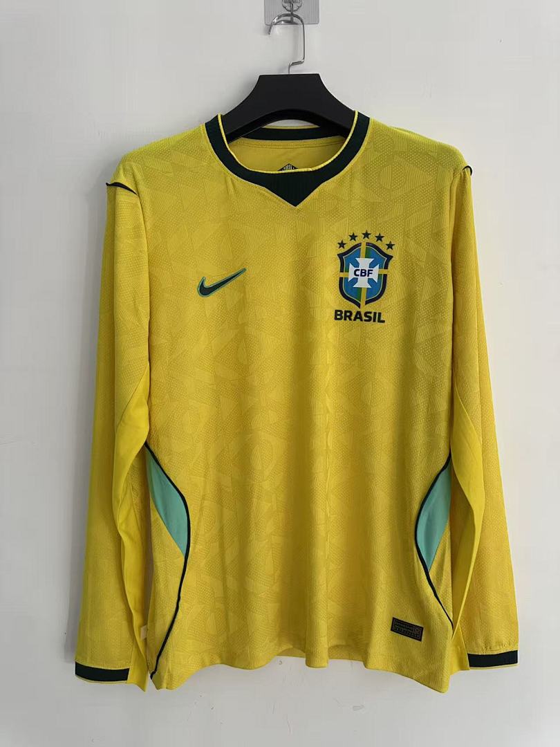 Brazil 26/27 Home Long Sleeve Player Version Football Shirt