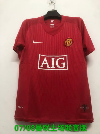 Manchester United 07/08 Home Football Shirt