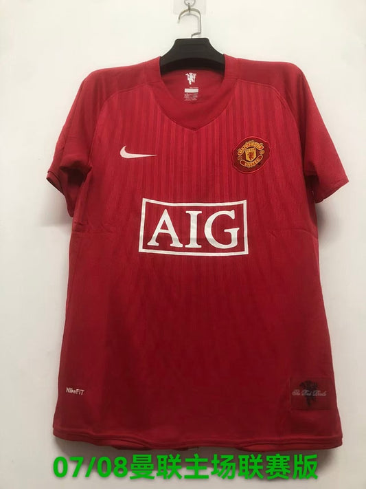 Manchester United 07/08 Home Football Shirt