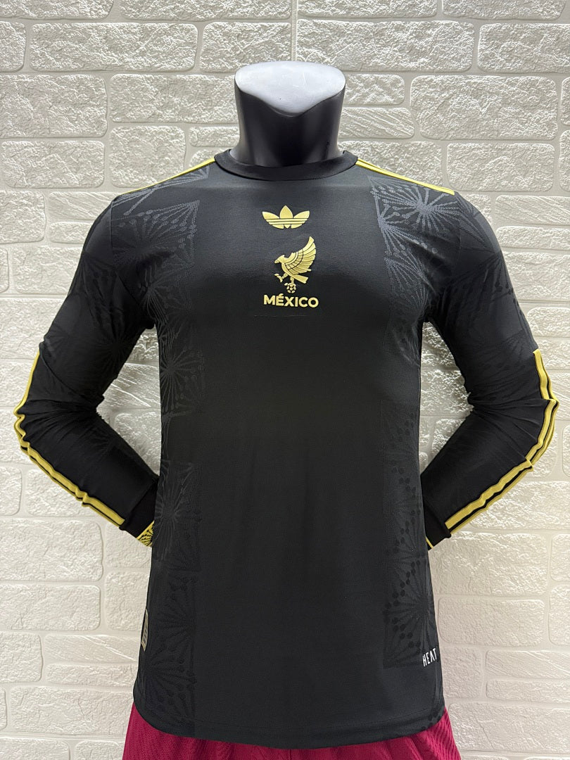 Mexico 25/26 Black Long Sleeve Football Shirt