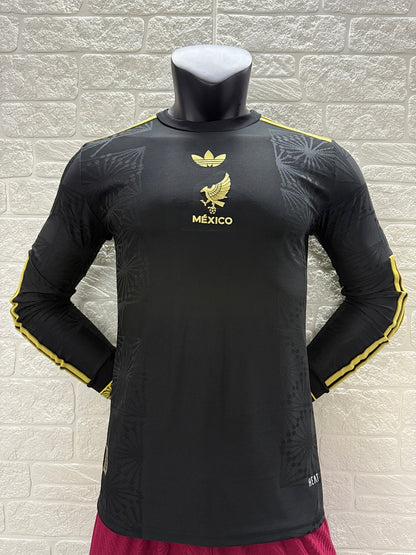Mexico 25/26 Black Long Sleeve Football Shirt