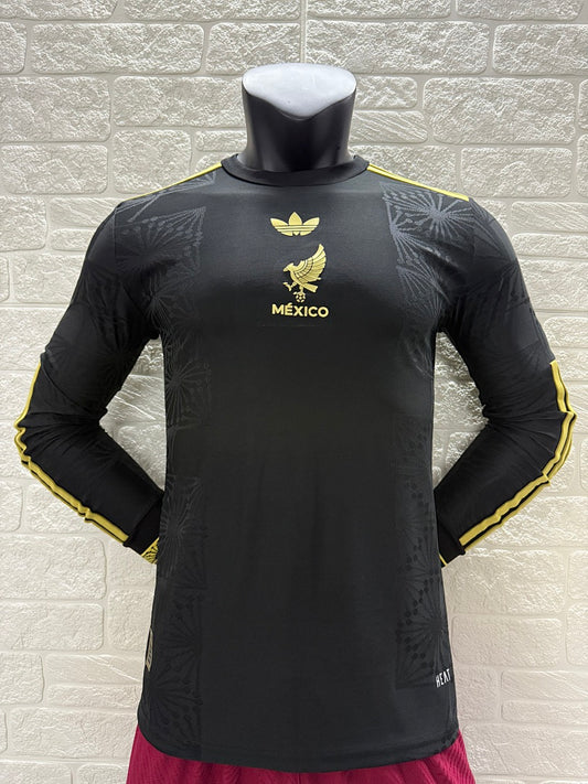 Mexico 25/26 Black Long Sleeve Football Shirt